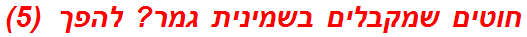 חוטים שמקבלים בשמינית גמר? להפך  (5)