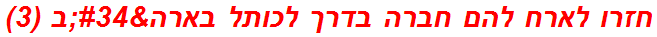 חזרו לארח להם חברה בדרך לכותל בארה"ב (3)