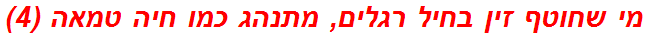 מי שחוטף זין בחיל רגלים, מתנהג כמו חיה טמאה (4)