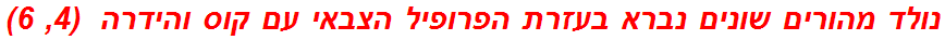 נולד מהורים שונים נברא בעזרת הפרופיל הצבאי עם קוס והידרה  (4, 6)