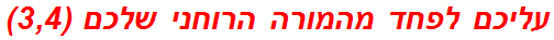 עליכם לפחד מהמורה הרוחני שלכם (3,4)