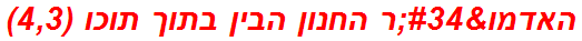 האדמו"ר החנון הבין בתוך תוכו (4,3)