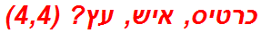 כרטיס, איש, עץ? (4,4)