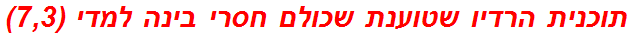 תוכנית הרדיו שטוענת שכולם חסרי בינה למדי (7,3)