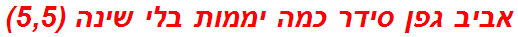 אביב גפן סידר כמה יממות בלי שינה (5,5)