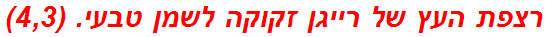 רצפת העץ של רייגן זקוקה לשמן טבעי. (4,3)