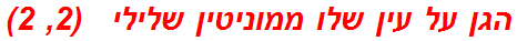 הגן על עין שלו ממוניטין שלילי   (2, 2)