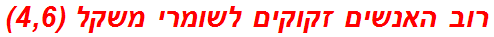 רוב האנשים זקוקים לשומרי משקל (4,6)