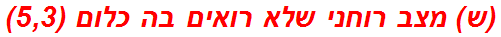 (ש) מצב רוחני שלא רואים בה כלום (5,3)