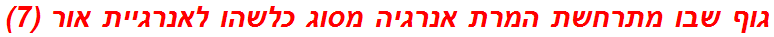 גוף שבו מתרחשת המרת אנרגיה מסוג כלשהו לאנרגיית אור (7)