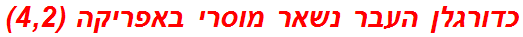 כדורגלן העבר נשאר מוסרי באפריקה (4,2)