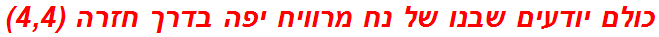 כולם יודעים שבנו של נח מרוויח יפה בדרך חזרה (4,4)