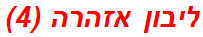 ליבון אזהרה (4)