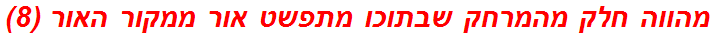 מהווה חלק מהמרחק שבתוכו מתפשט אור ממקור האור (8)