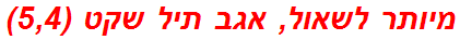 מיותר לשאול, אגב תיל שקט (5,4)