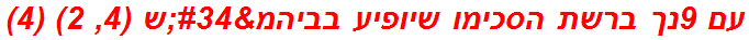 עם 9נך ברשת הסכימו שיופיע בביהמ"ש (4, 2) (4)