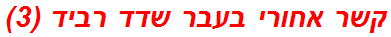 קשר אחורי בעבר שדד רביד (3)