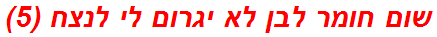 שום חומר לבן לא יגרום לי לנצח (5)