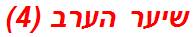 שיער הערב (4)