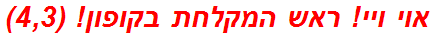 אוי ויי! ראש המקלחת בקופון! (4,3)