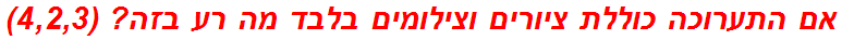 אם התערוכה כוללת ציורים וצילומים בלבד מה רע בזה? (4,2,3)