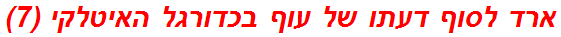 ארד לסוף דעתו של עוף בכדורגל האיטלקי (7)