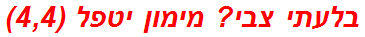 בלעתי צבי? מימון יטפל (4,4)