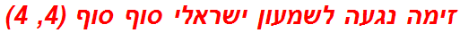 זימה נגעה לשמעון ישראלי סוף סוף (4, 4)