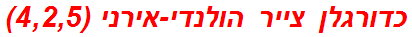 כדורגלן צייר הולנדי-אירני (4,2,5)