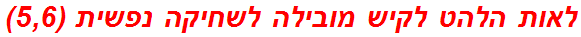 לאות הלהט לקיש מובילה לשחיקה נפשית (5,6)