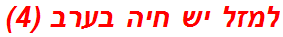 למזל יש חיה בערב (4)