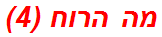 מה הרוח (4)