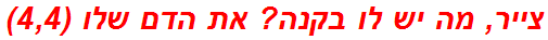 צייר, מה יש לו בקנה? את הדם שלו (4,4)