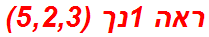 ראה 1נך (5,2,3)