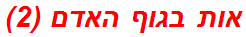 אות בגוף האדם (2)