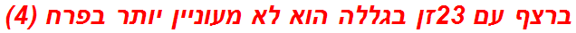 ברצף עם 23זן בגללה הוא לא מעוניין יותר בפרח (4)