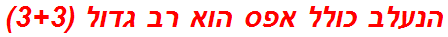 הנעלב כולל אפס הוא רב גדול (3+3)