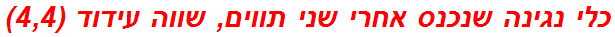 כלי נגינה שנכנס אחרי שני תווים, שווה עידוד (4,4)