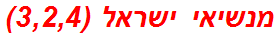 מנשיאי ישראל (3,2,4)