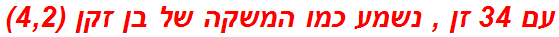 עם 34 זן , נשמע כמו המשקה של בן זקן (4,2)