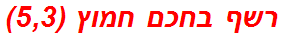 רשף בחכם חמוץ (5,3)