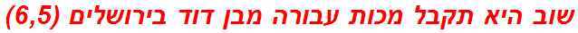 שוב היא תקבל מכות עבורה מבן דוד בירושלים (6,5)