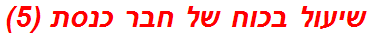 שיעול בכוח של חבר כנסת (5)