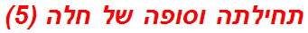 תחילתה וסופה של חלה (5)