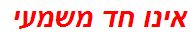 אינו חד משמעי