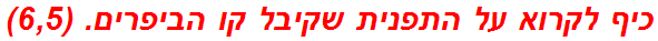 כיף לקרוא על התפנית שקיבל קו הביפרים. (6,5)