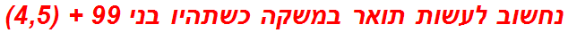 נחשוב לעשות תואר במשקה כשתהיו בני 99 + (4,5)