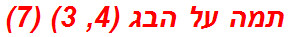 תמה על הבג (4, 3) (7)