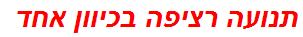 תנועה רציפה בכיוון אחד