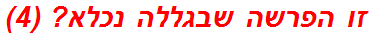 זו הפרשה שבגללה נכלא? (4)